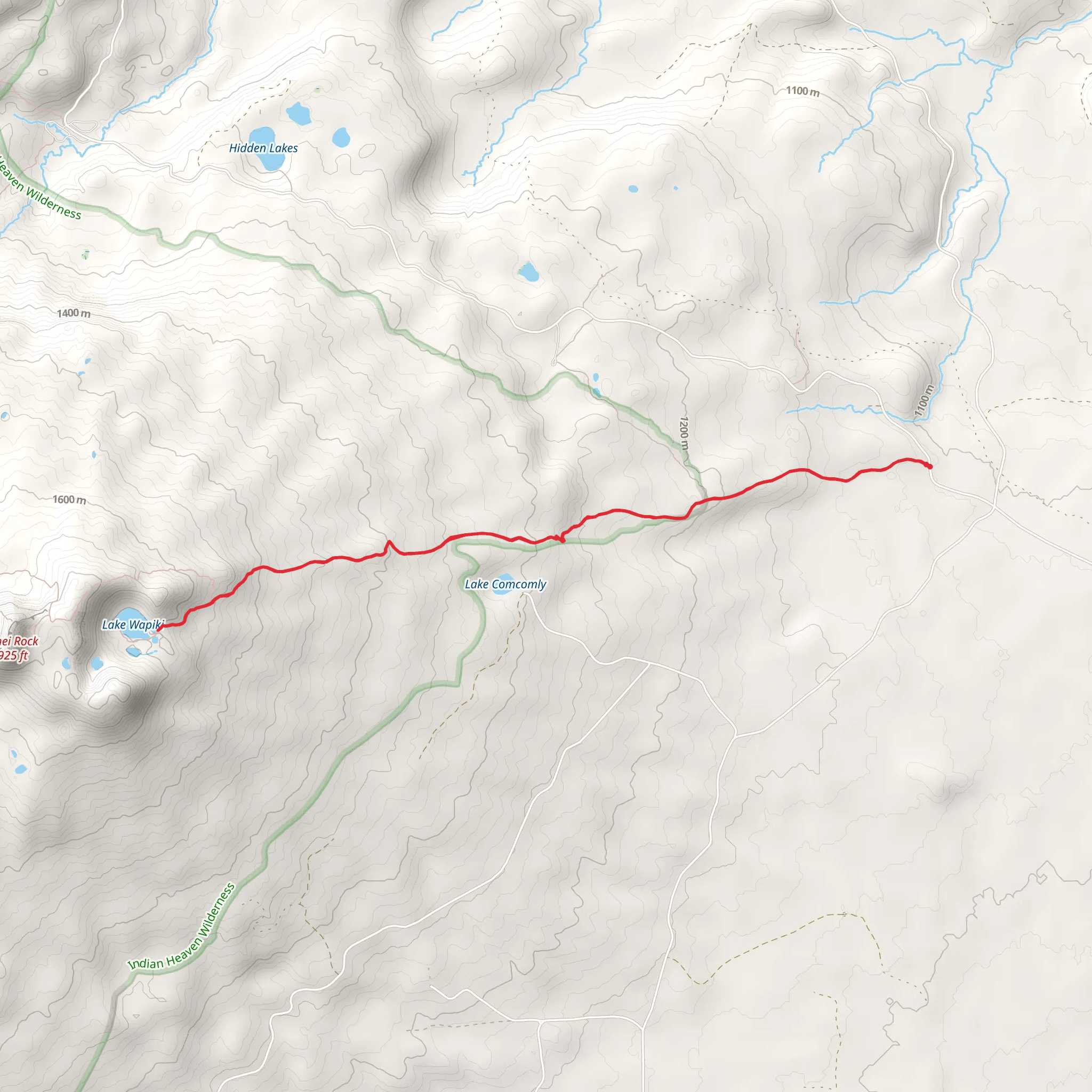 Wapiki Lake Trail mobile static map