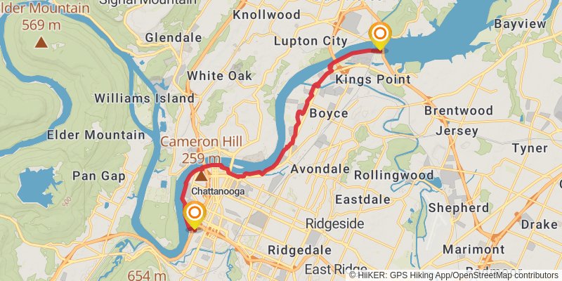 Great Eastern Trail (Incomplete) stage 45 Map
