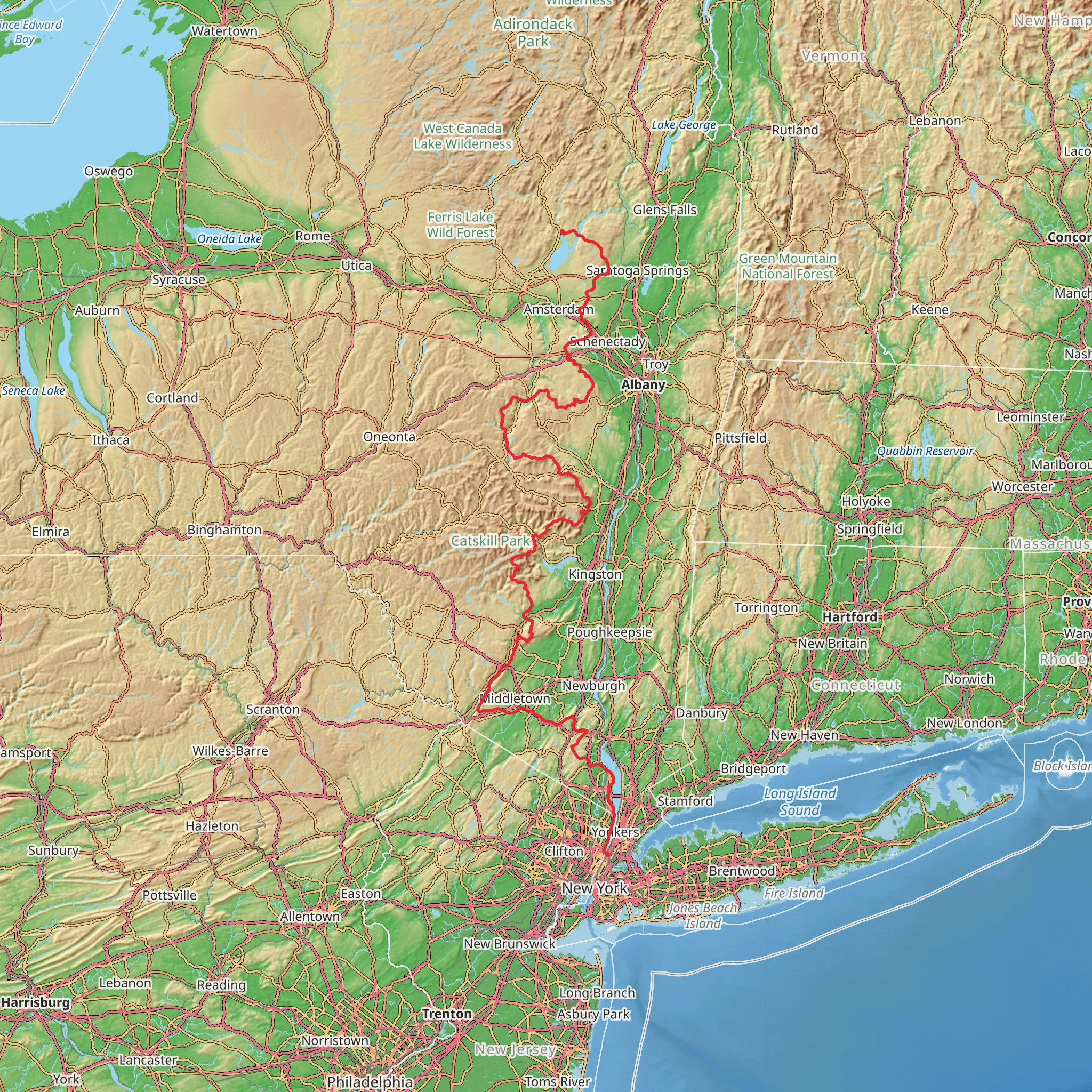 Long Path mobile static map