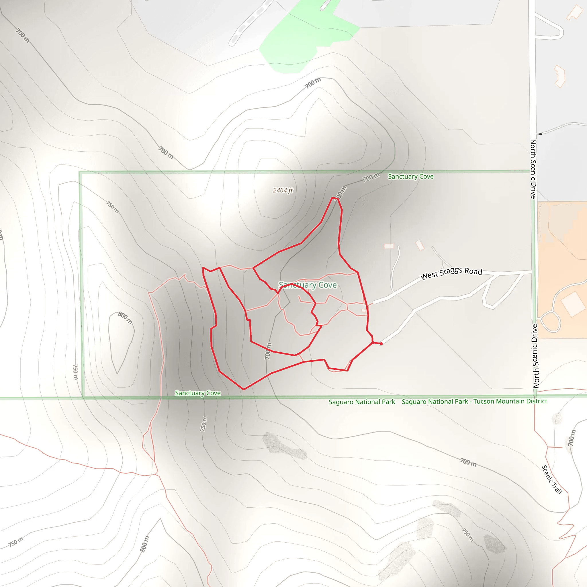 West Staggs Road Loop mobile static map