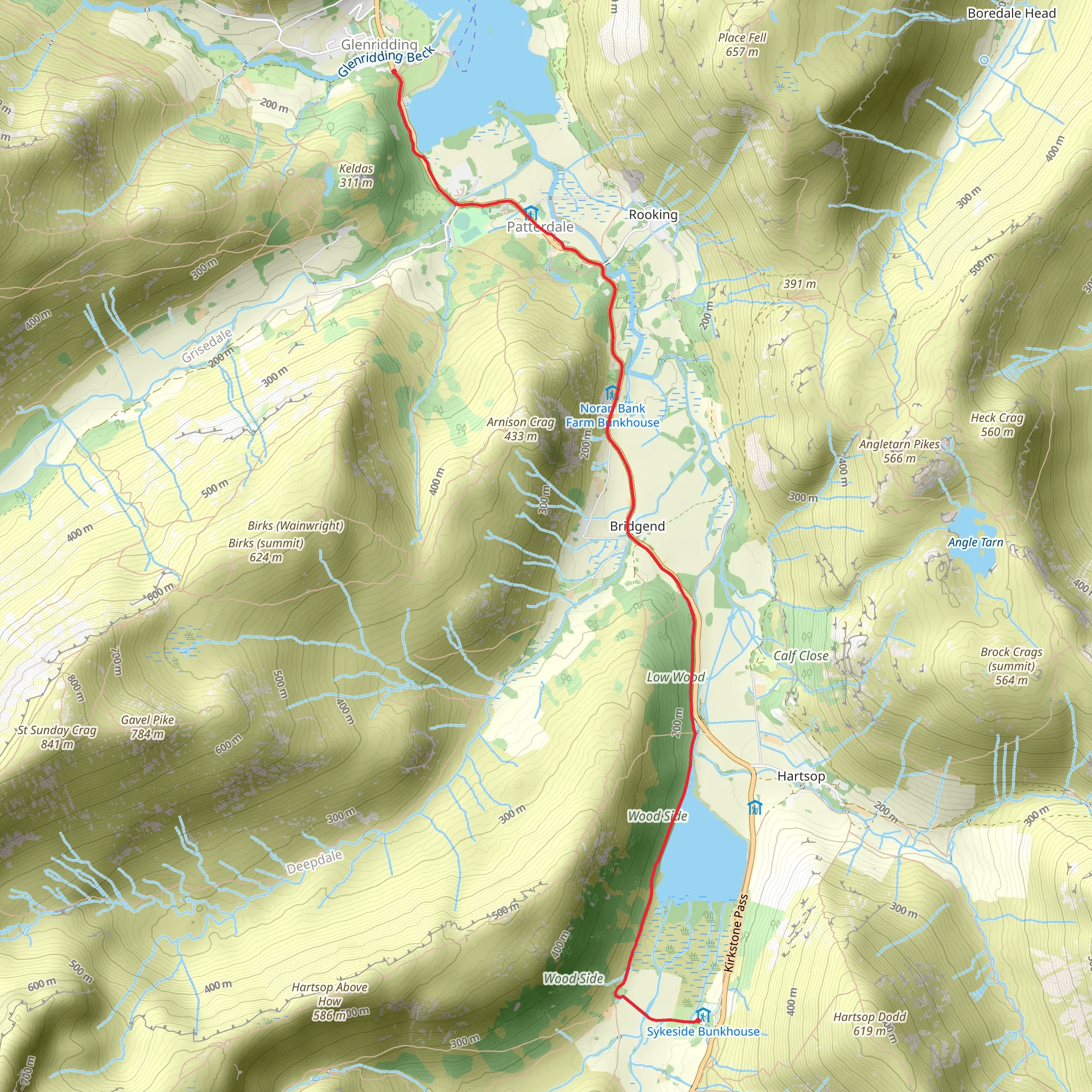 Boyzies - Camp to pub Crawl walk mobile static map
