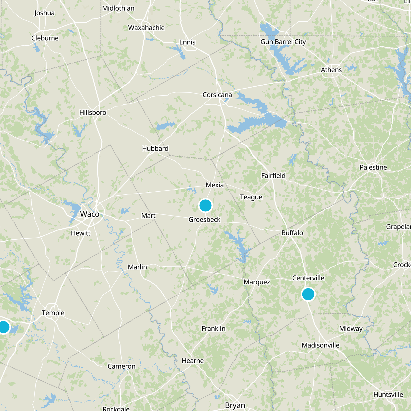 Limestone County Static Map