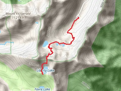 Liberty Lake, Lamoille Lake and Dollar Lakes