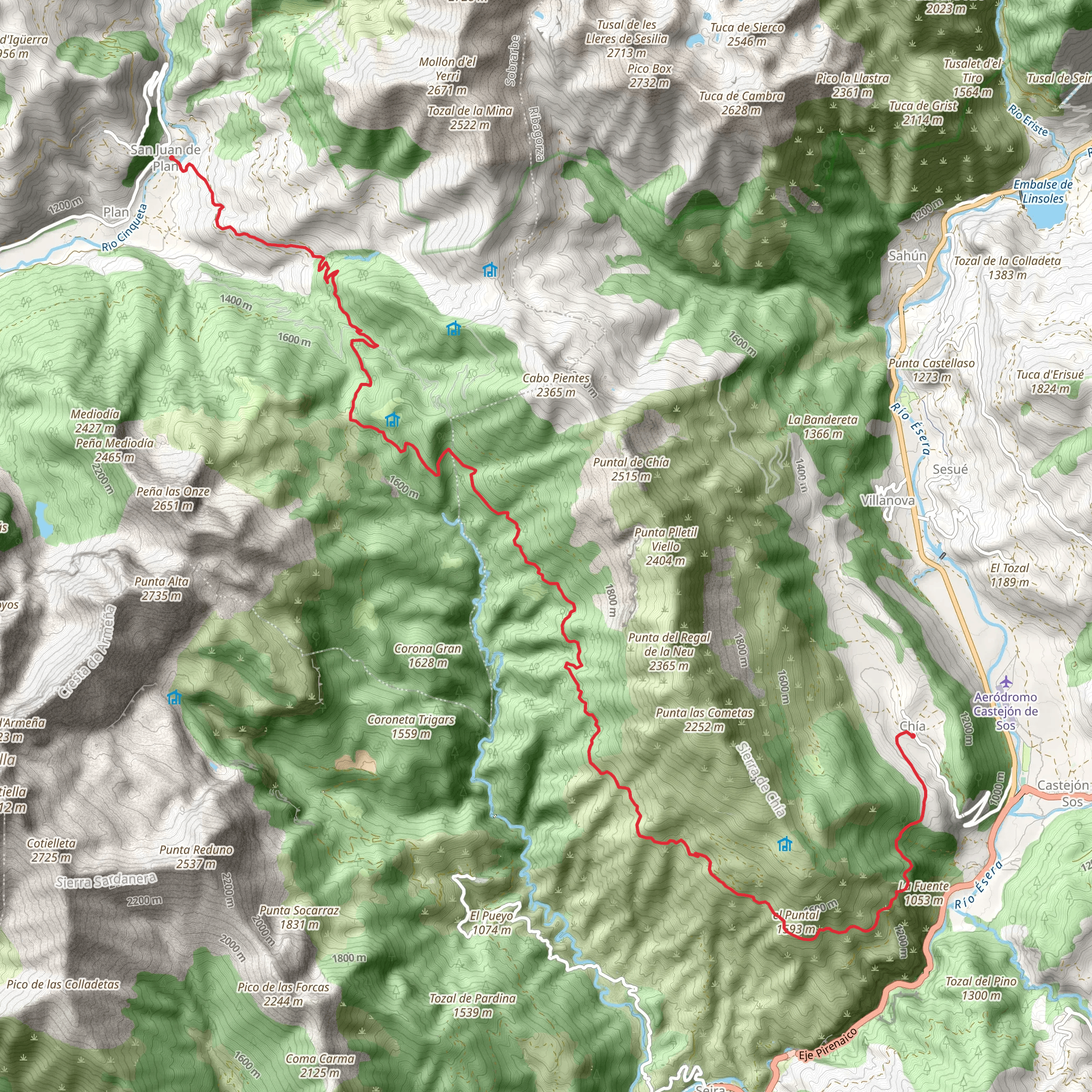 San Juan de Plan - Chia PR HU 087-a mobile static map