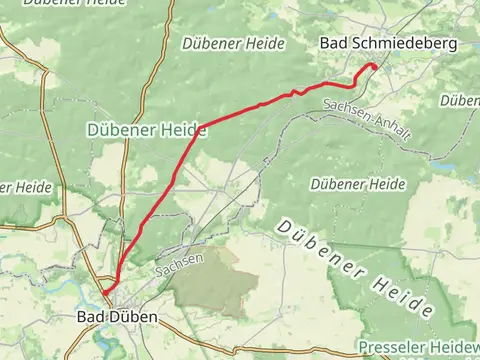 Bad Schmiedeberg to Bad Duben Walk via Dubener Heide