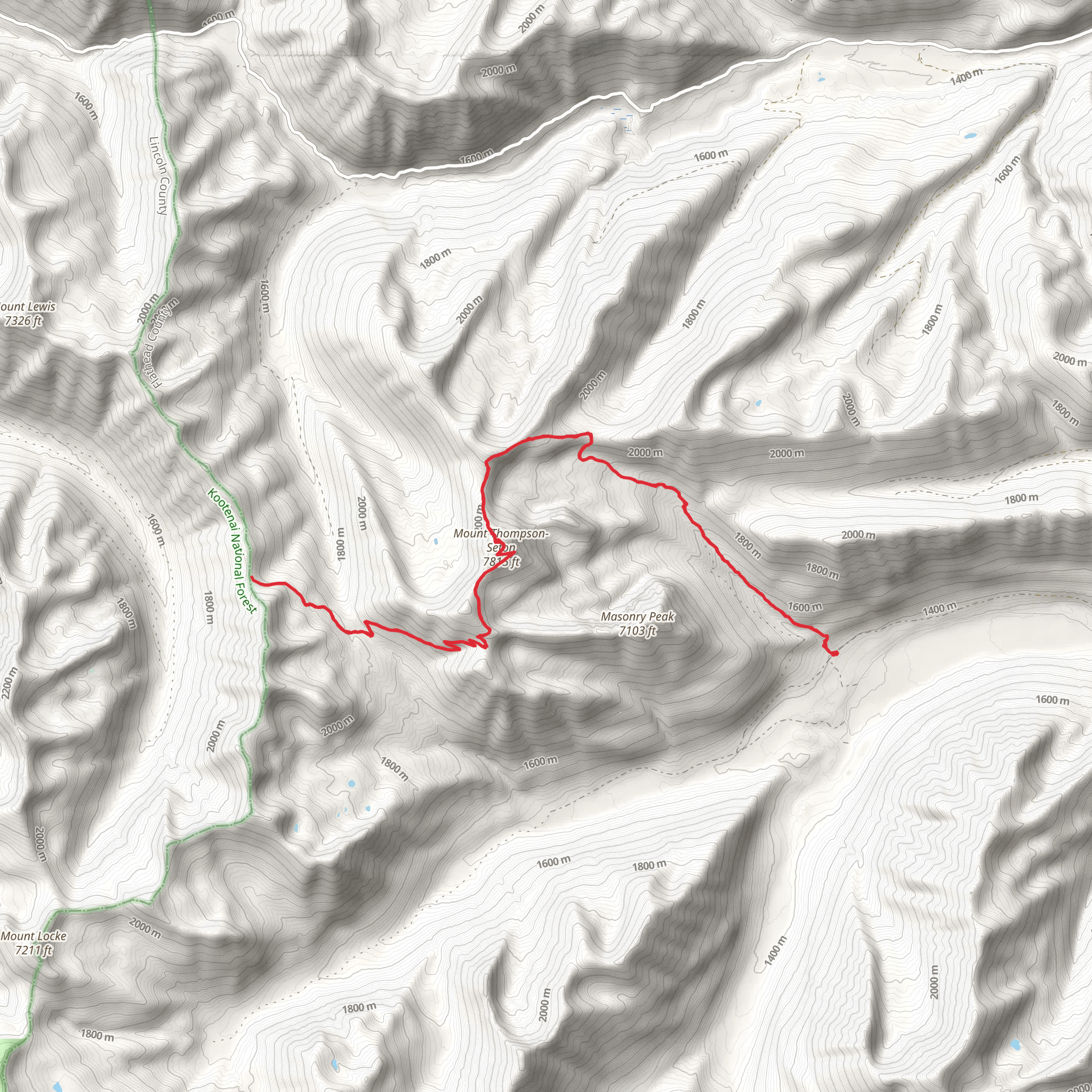 Ninko - Thompson Seton Trail mobile static map
