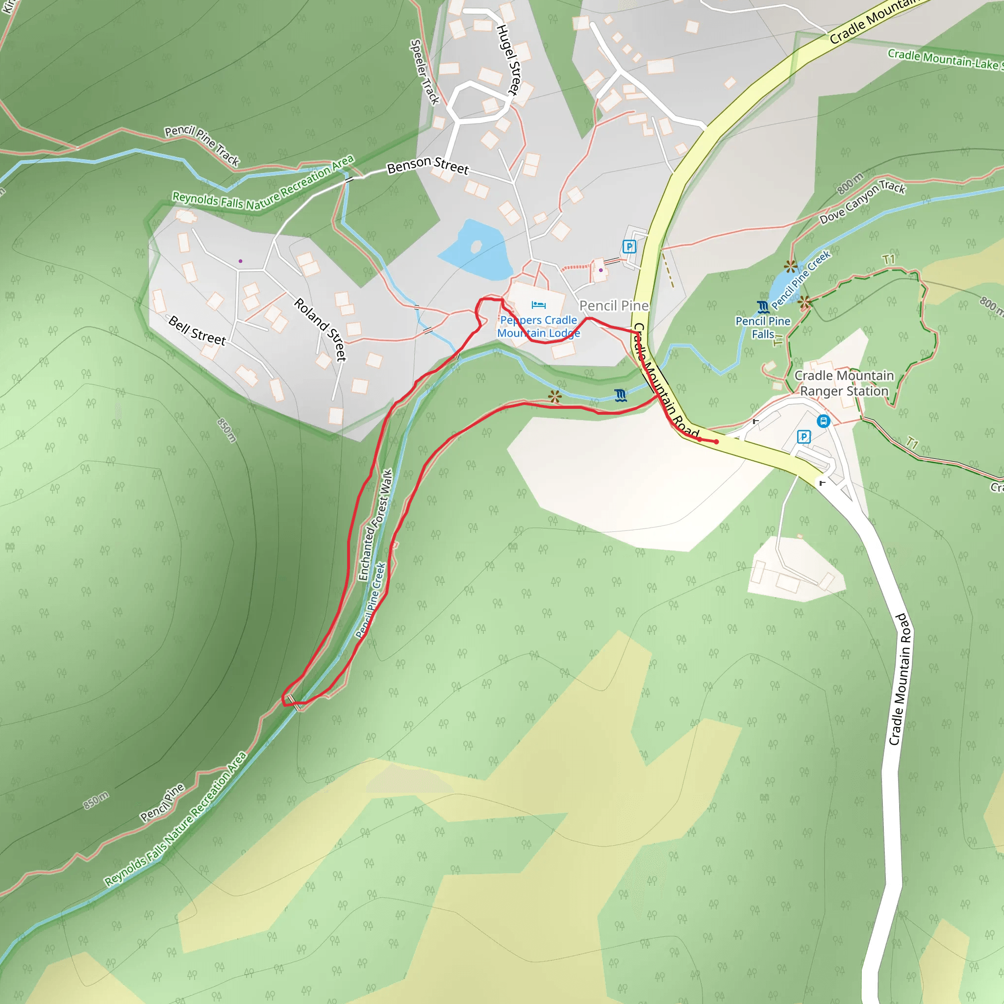 Enchanted Walk mobile static map