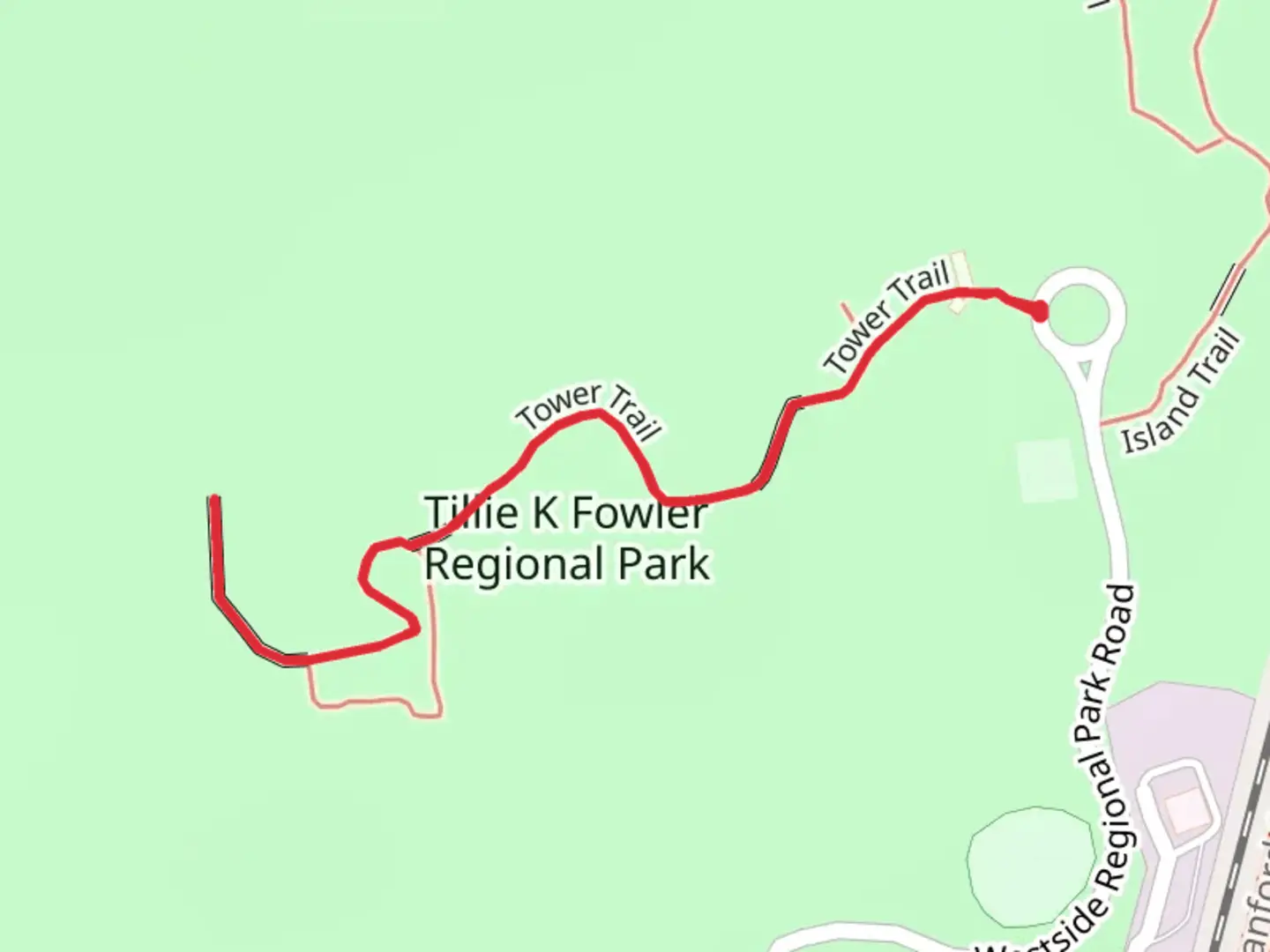 An image depicting the trail Tower Trail and its surrounding area.