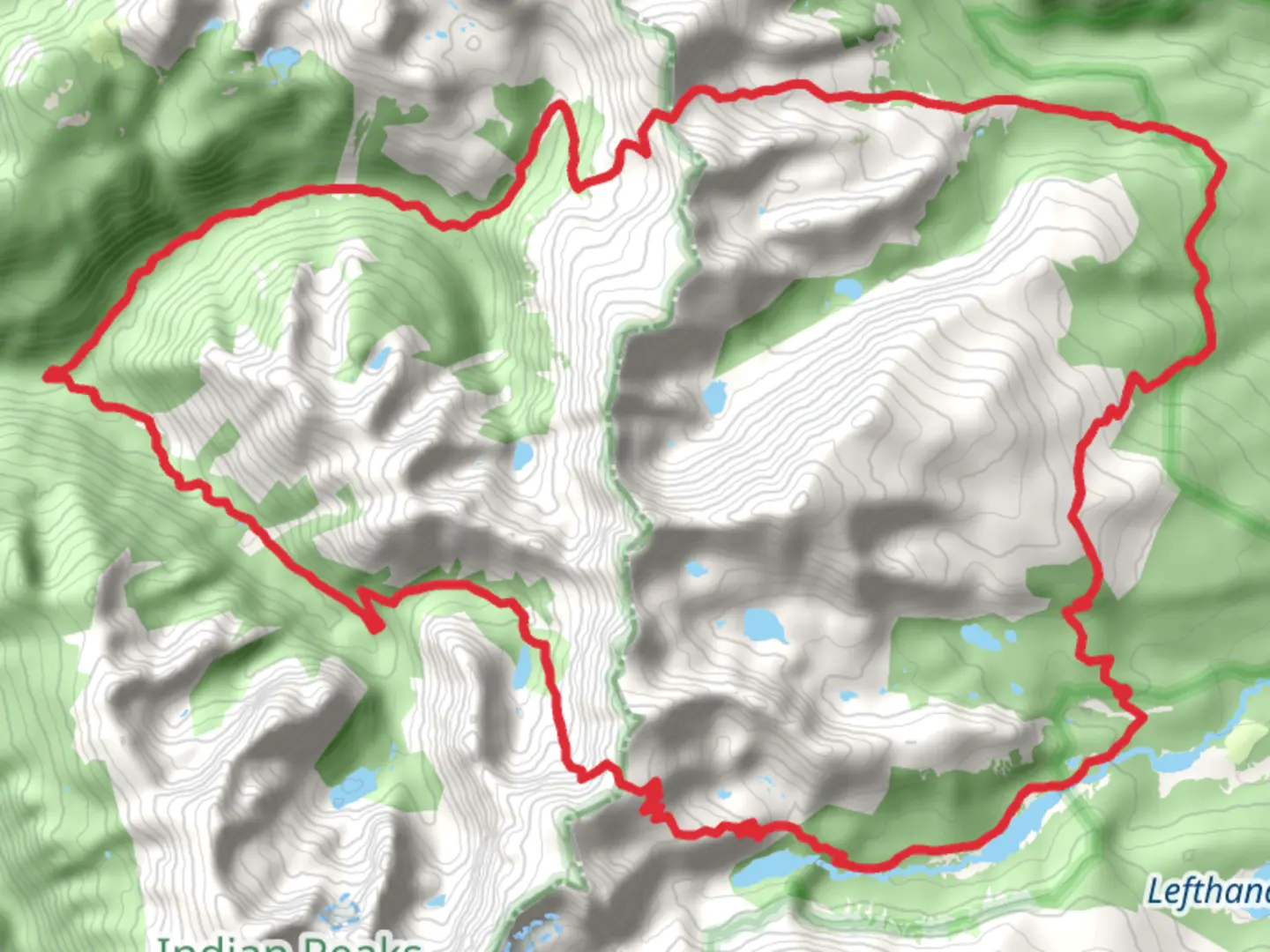An image depicting the trail Beaver Creek, Buchanan Pass and Cascade Creek Loop Trail and its surrounding area.