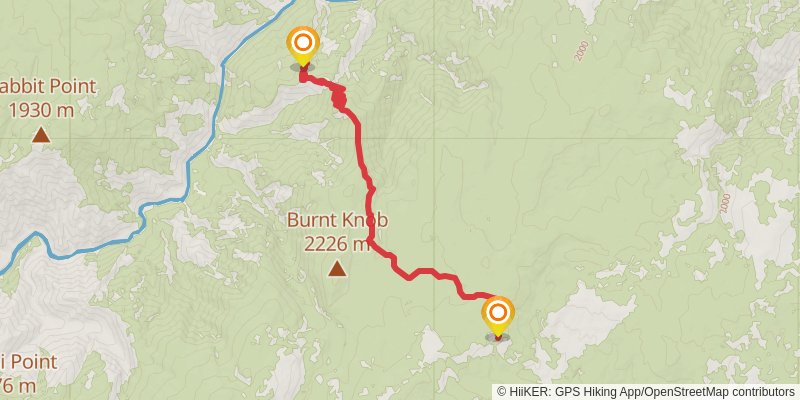 Ultra Pedestrian North Loop stage 46 Map