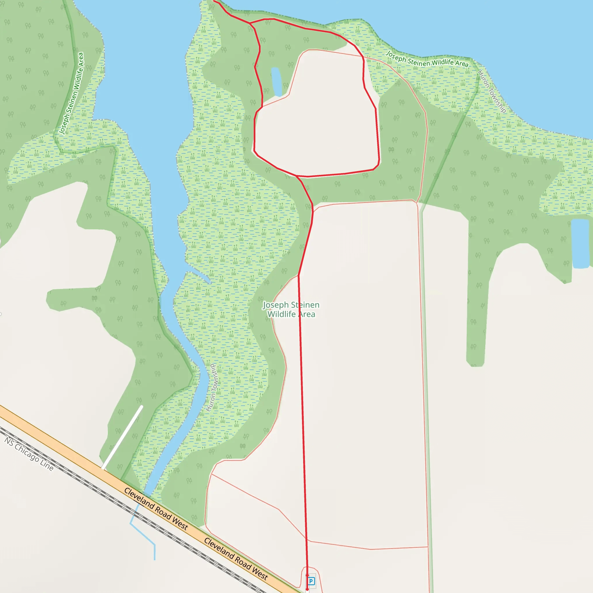 Joseph Steinen Wildlife Area Loop mobile static map