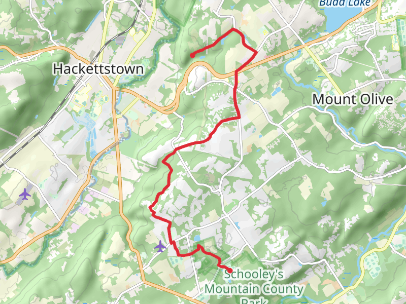 Hackettstown Storage Reservoir via Highlands Trail