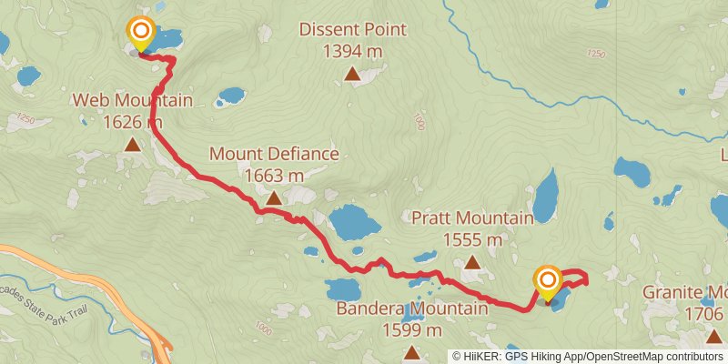 Mt Defiance Trail stage 2 Map