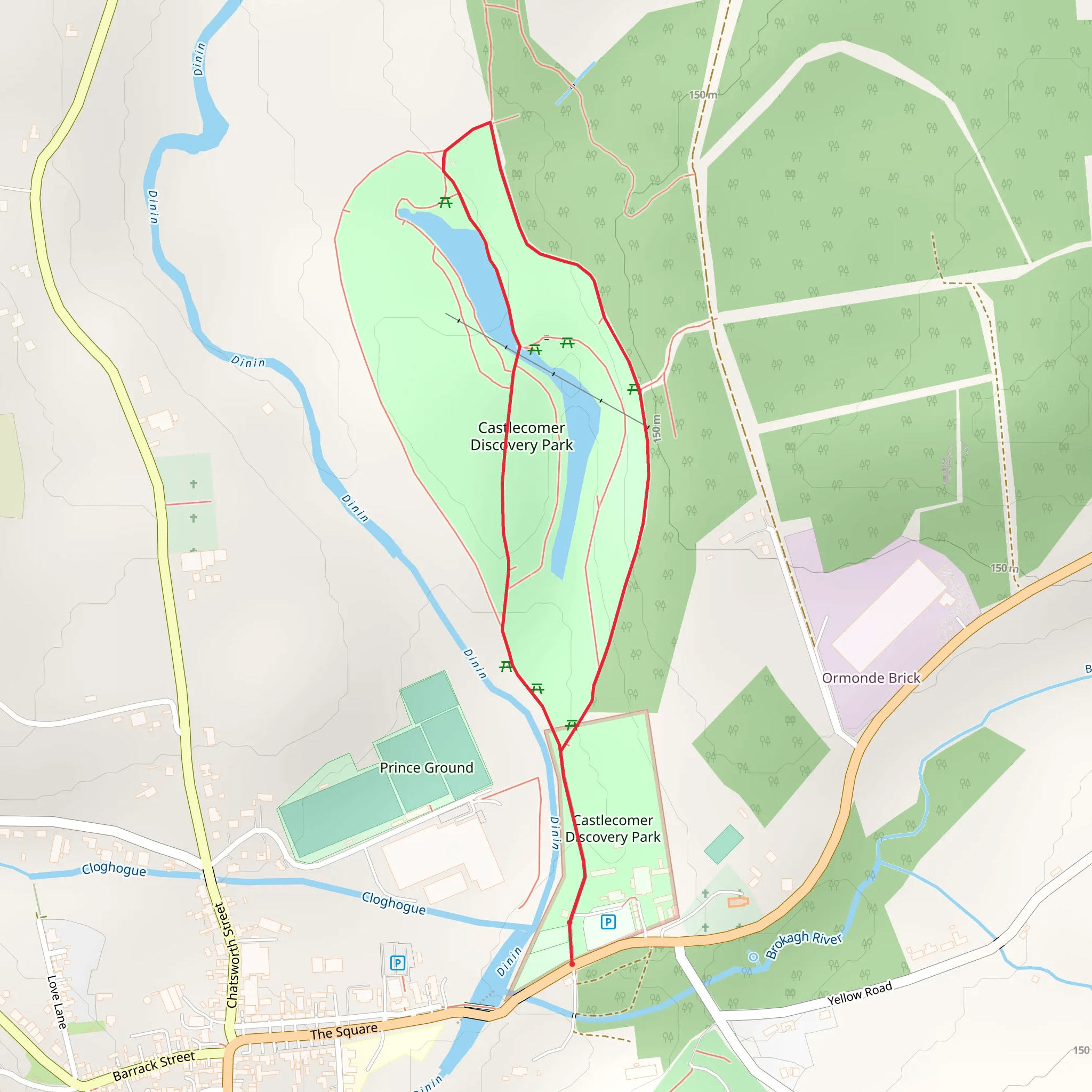 Castlecomer - Arboretum Loop mobile static map
