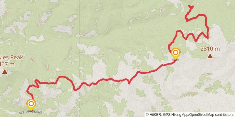 Anderson Ridge Trail stage 3 Map