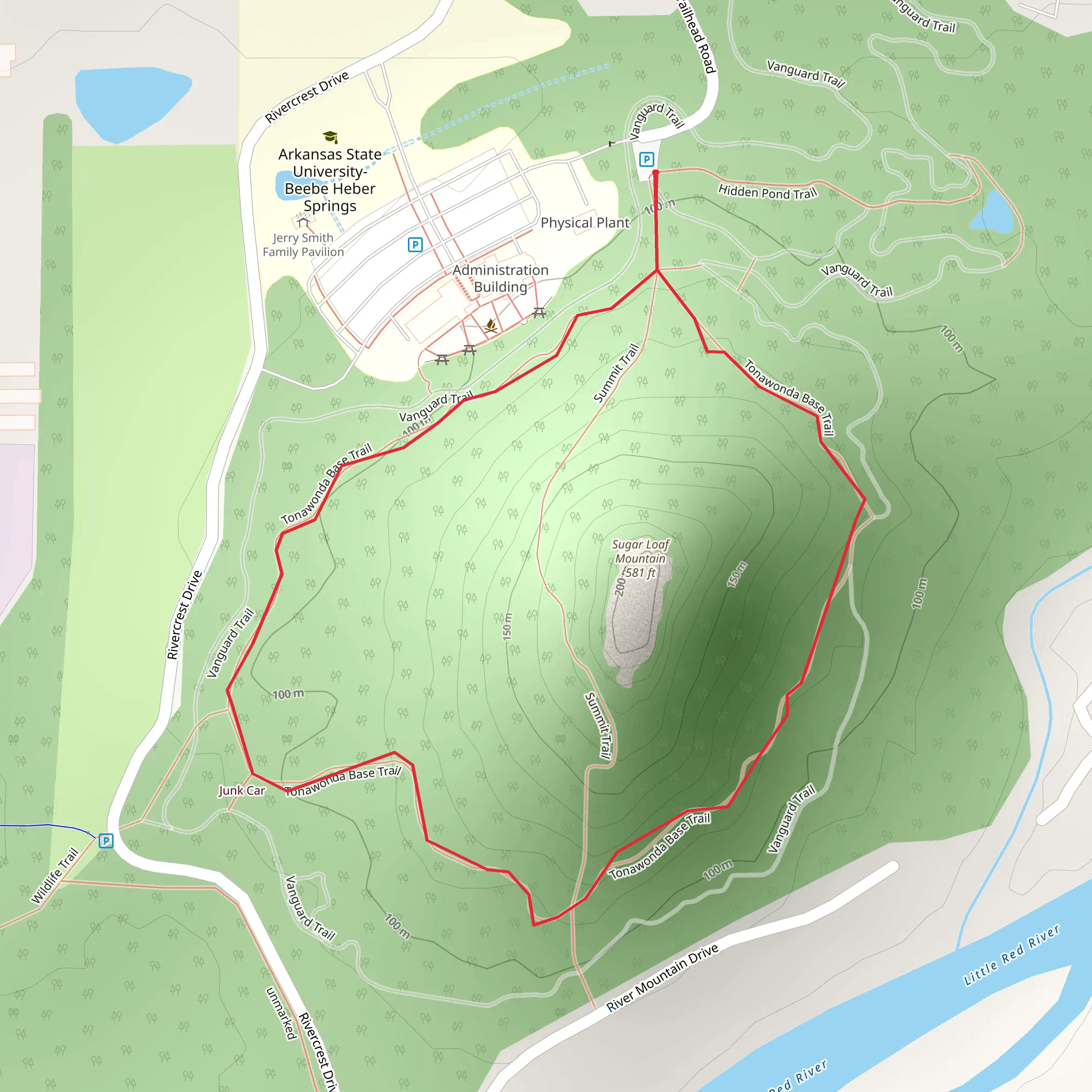 Tonawonda Base Loop Trail mobile static map