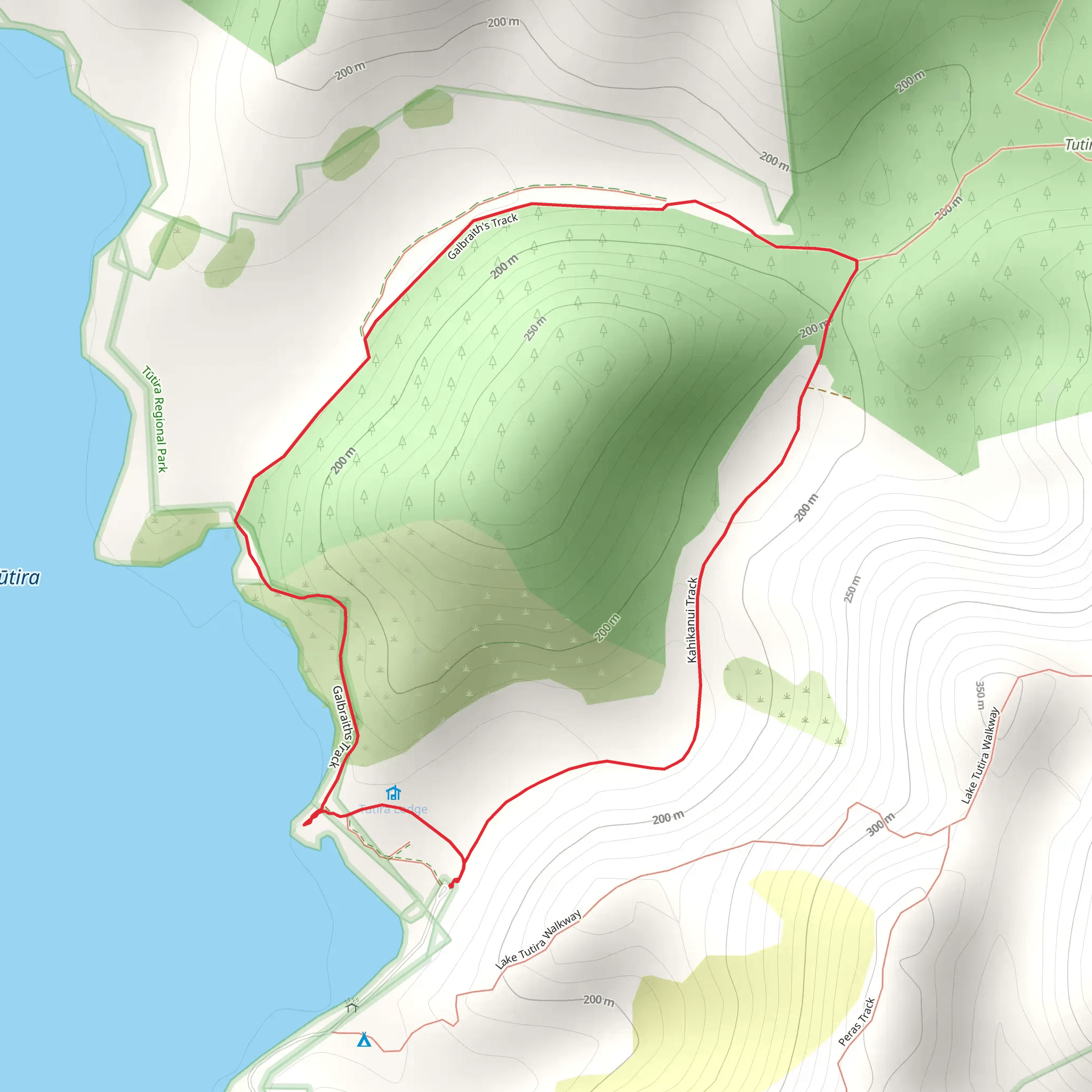 Galbraith Loop Track mobile static map