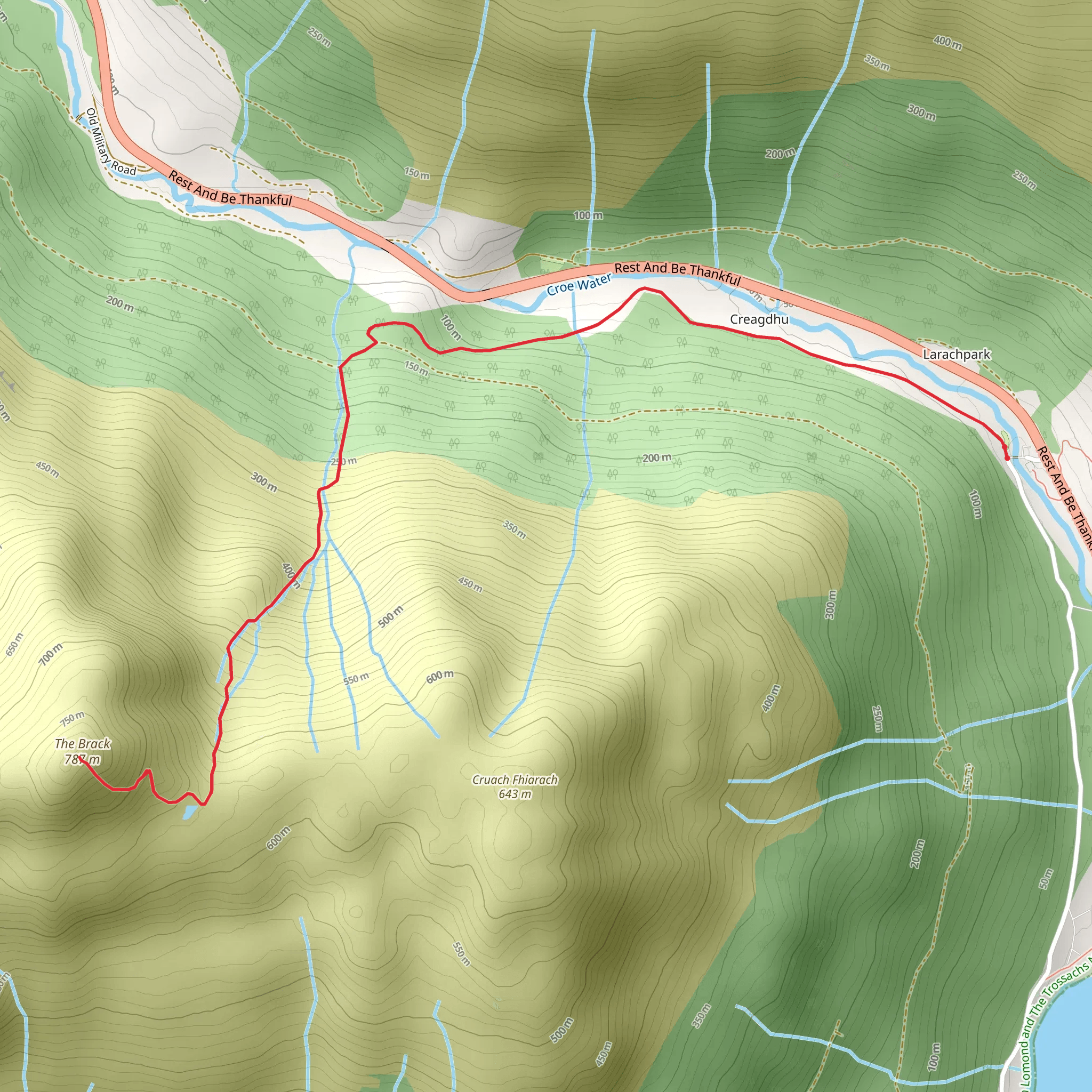 The Brack mobile static map