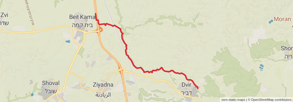 Israel National Trail stage 30 Map