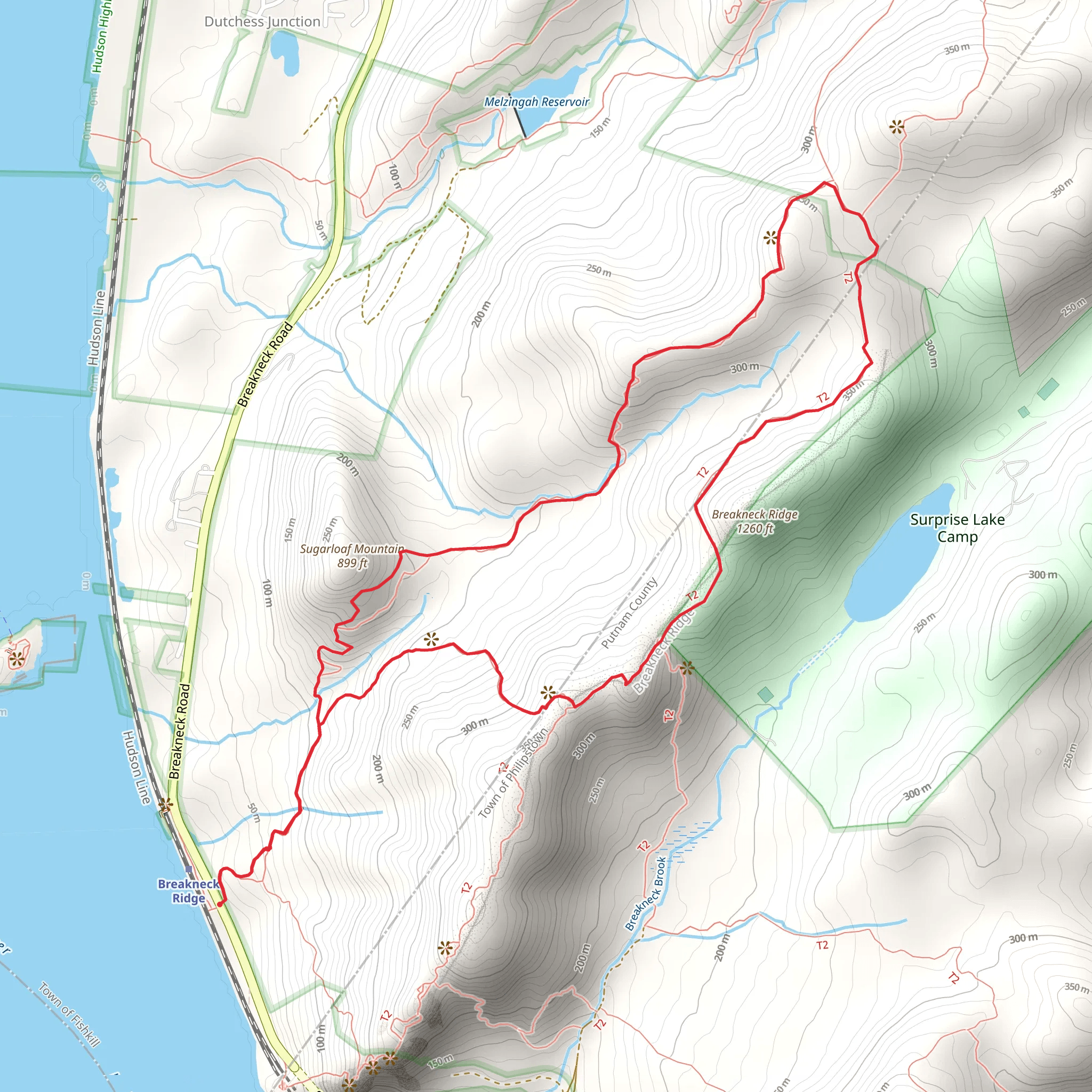 Notch Trail and Wilkinson Memorial Trail Loop mobile static map