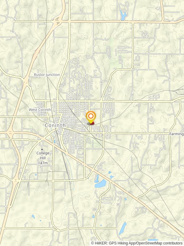 Corinth Contraband Camp Loop mobile static map