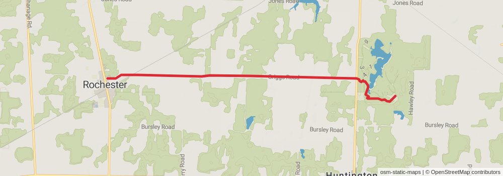 American Perimeter Trail - North Country Primary stage 18 Map