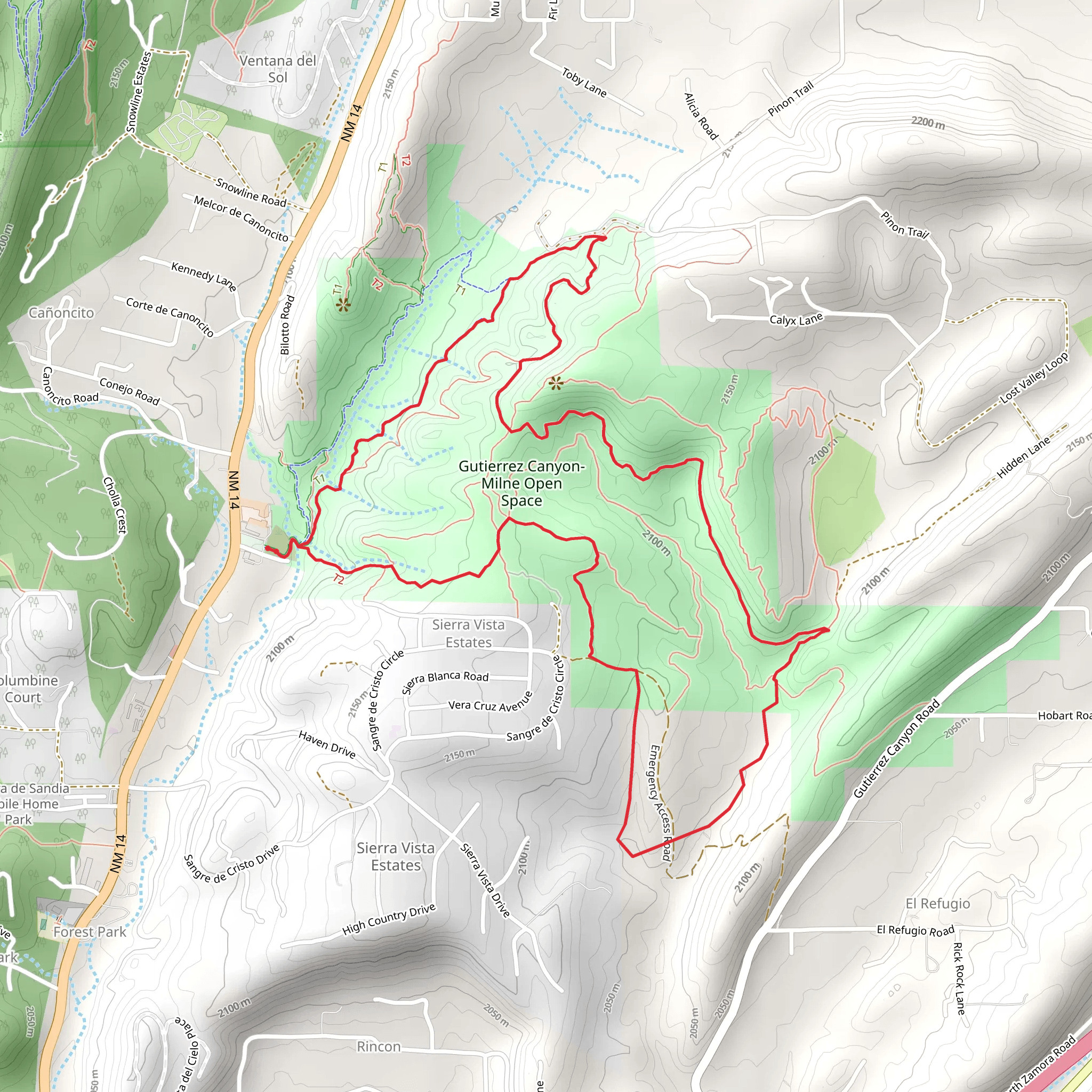 Wagon Road and Doe Run Loop Trail mobile static map