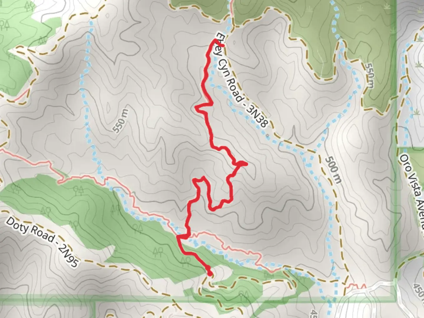 An image depicting the trail Ebey Canyon Trail and its surrounding area.