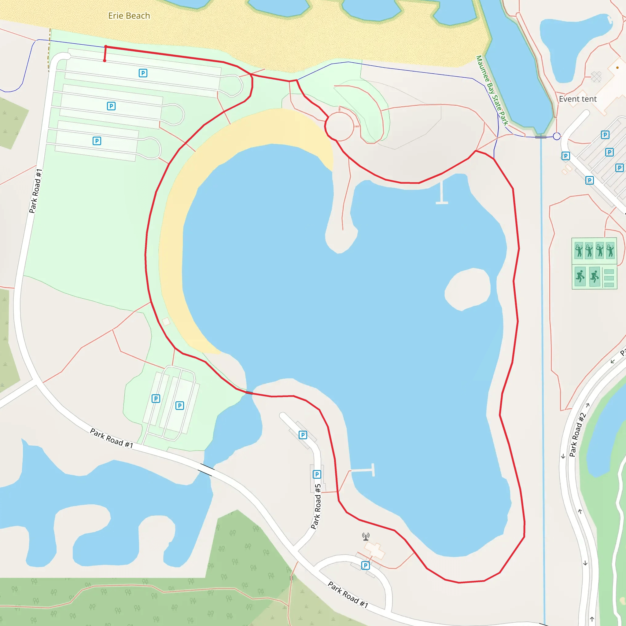 Inland Lake Loop mobile static map