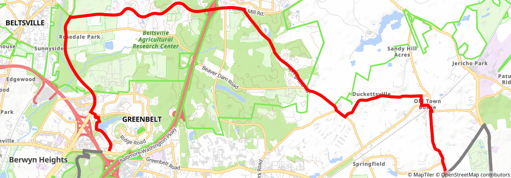 American Discovery Trail South Route stage 10 Map