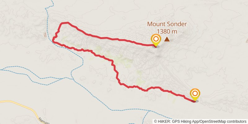 Larapinta Trail stage 12 Map