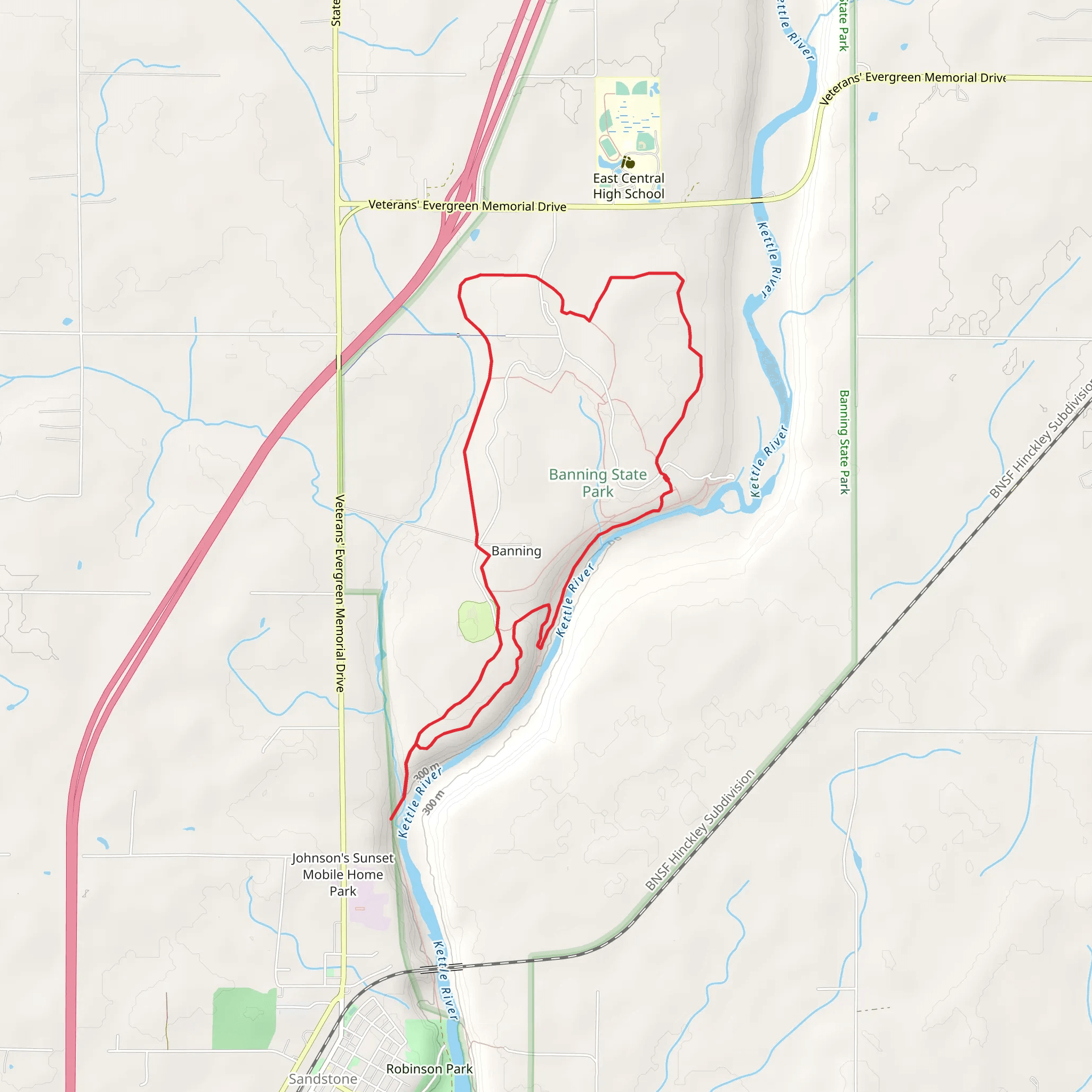 High Bluff and Wolf Creek Loop Trail mobile static map