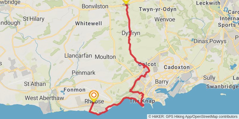 Valeways Millennium Heritage Trail stage 5 Map