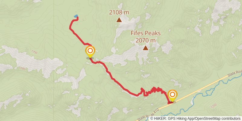 Sheepherder Lake Trail stage 2 Map