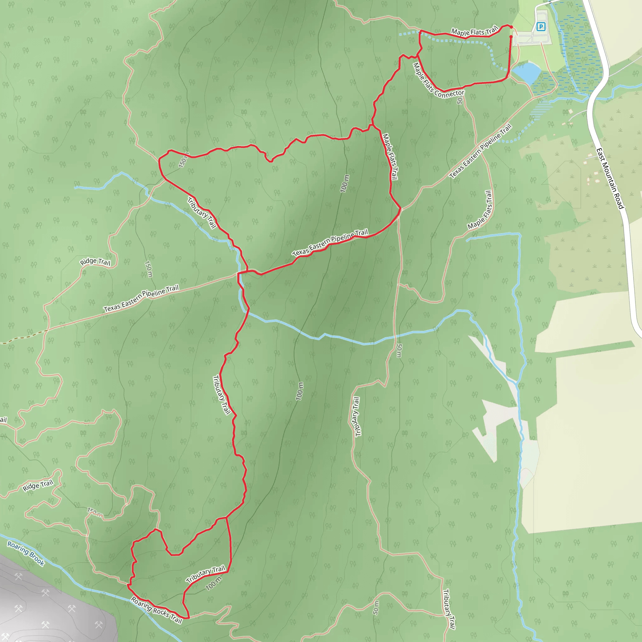 White Square, Circle and Triangle Loop mobile static map