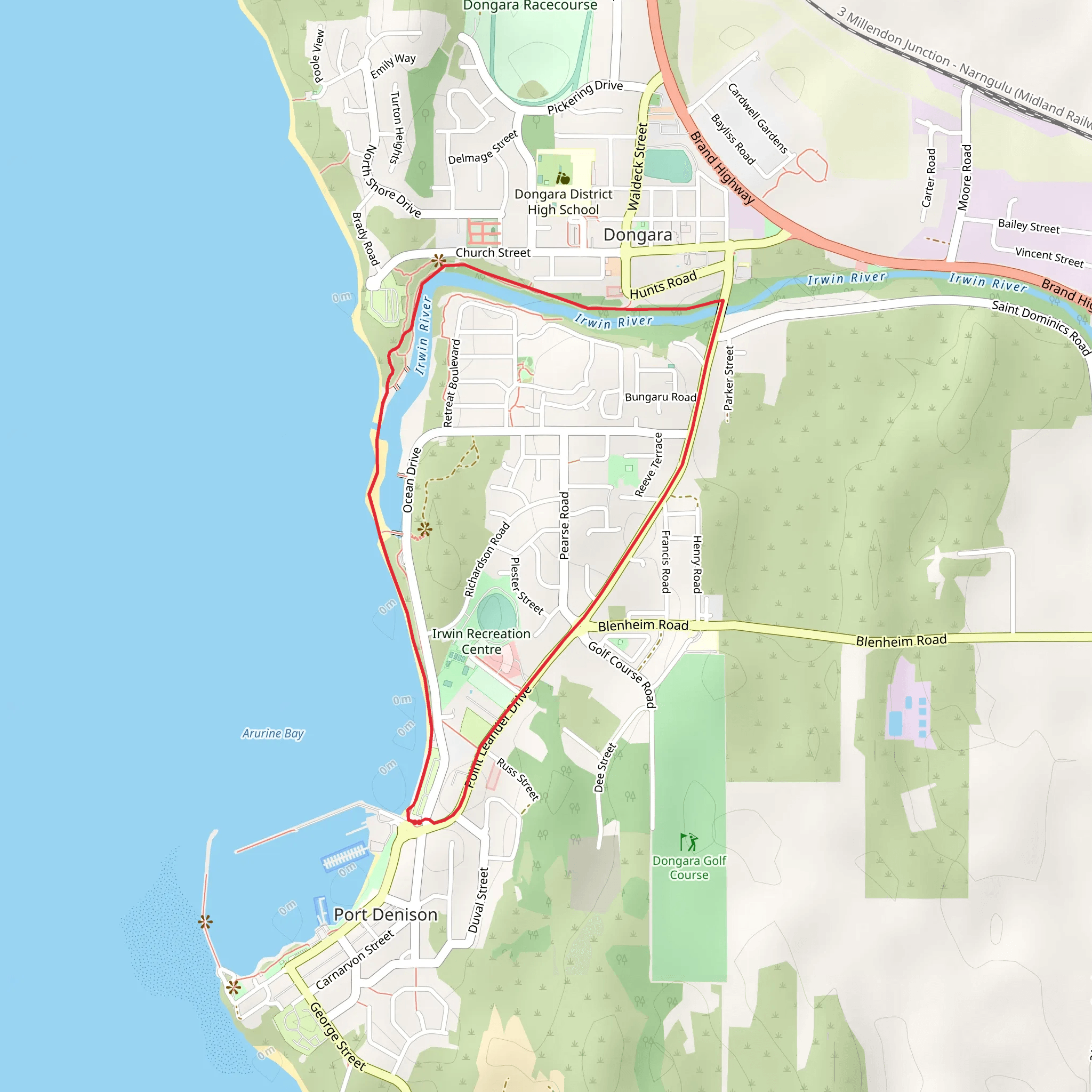 Thungara Trail 5 - Coastal mobile static map