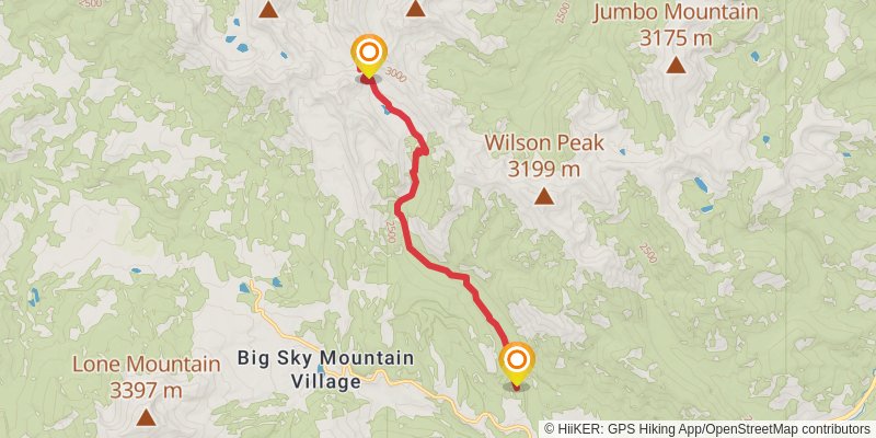 Bear Basin Trail stage 2 Map
