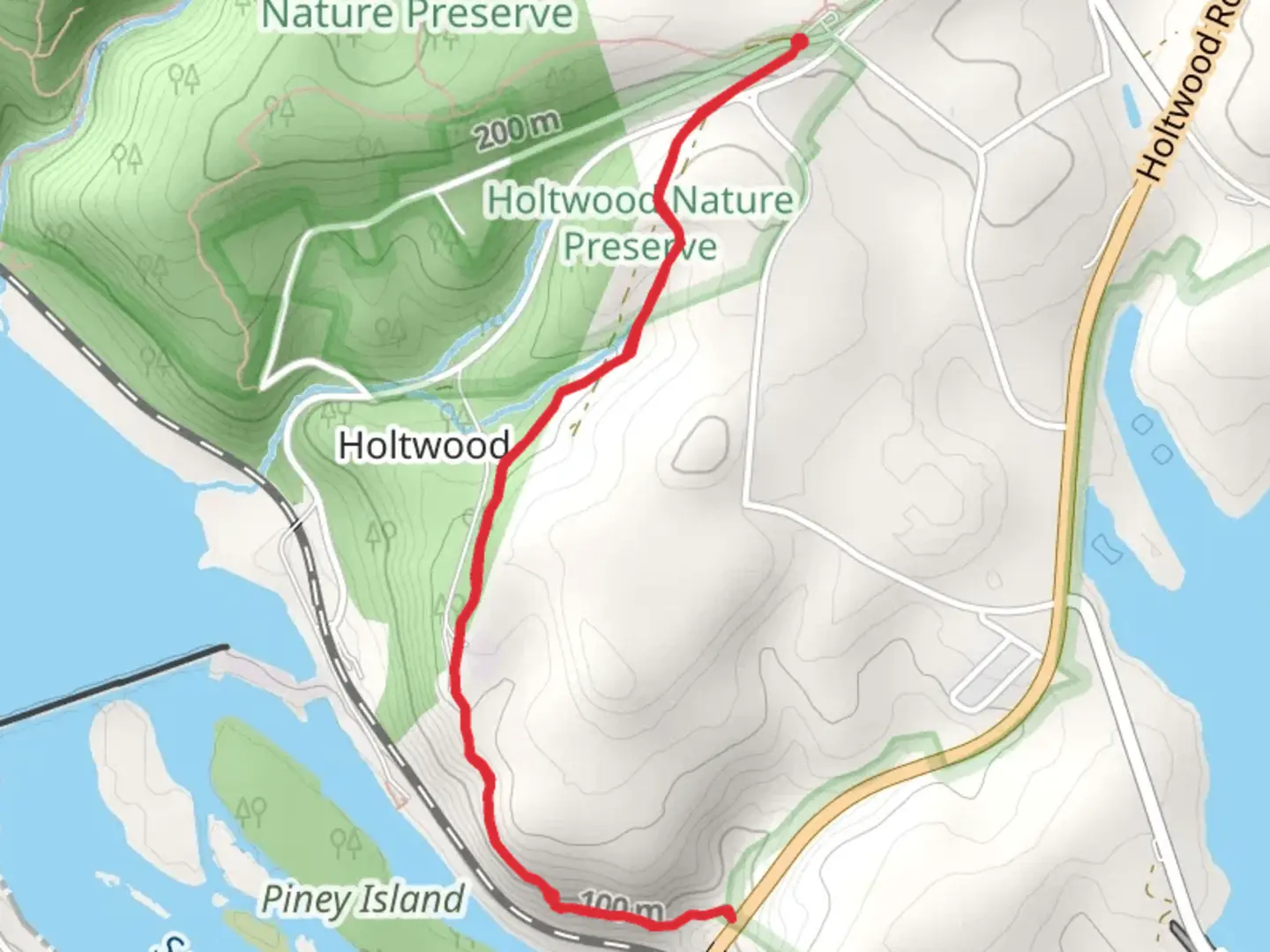 An image depicting the trail Conestoga Trail from Bethesda and its surrounding area.