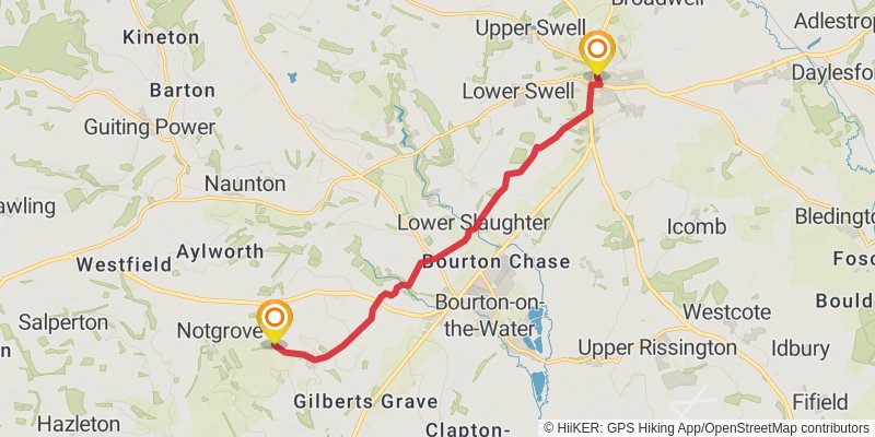 Gloucestershire Way stage 6 Map