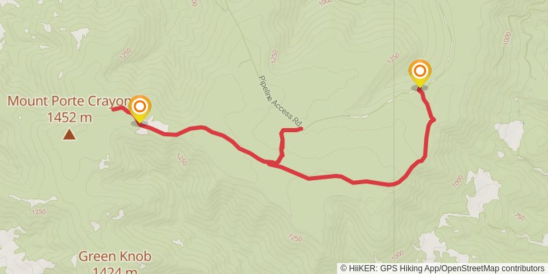 Roaring Plains Trail stage 2 Map