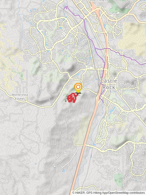 Red Loop and Access Trail mobile static map