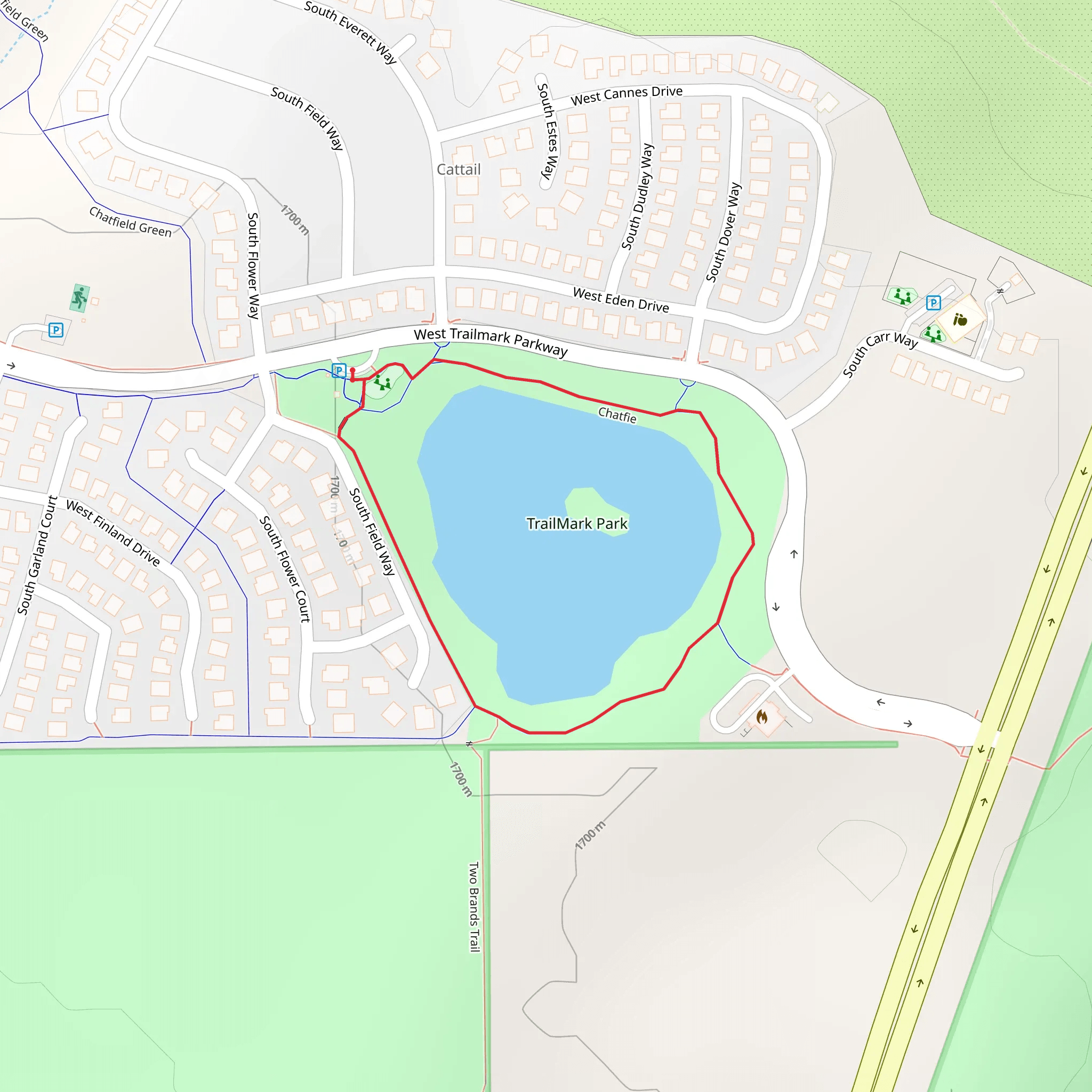 Fariview Reservoir Loop mobile static map