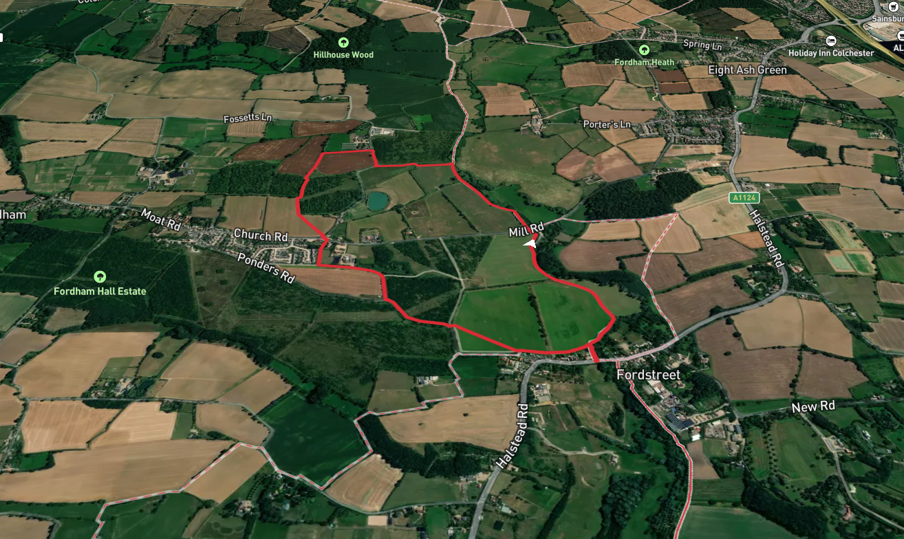 Fordham Hall Walk in Colne Valley