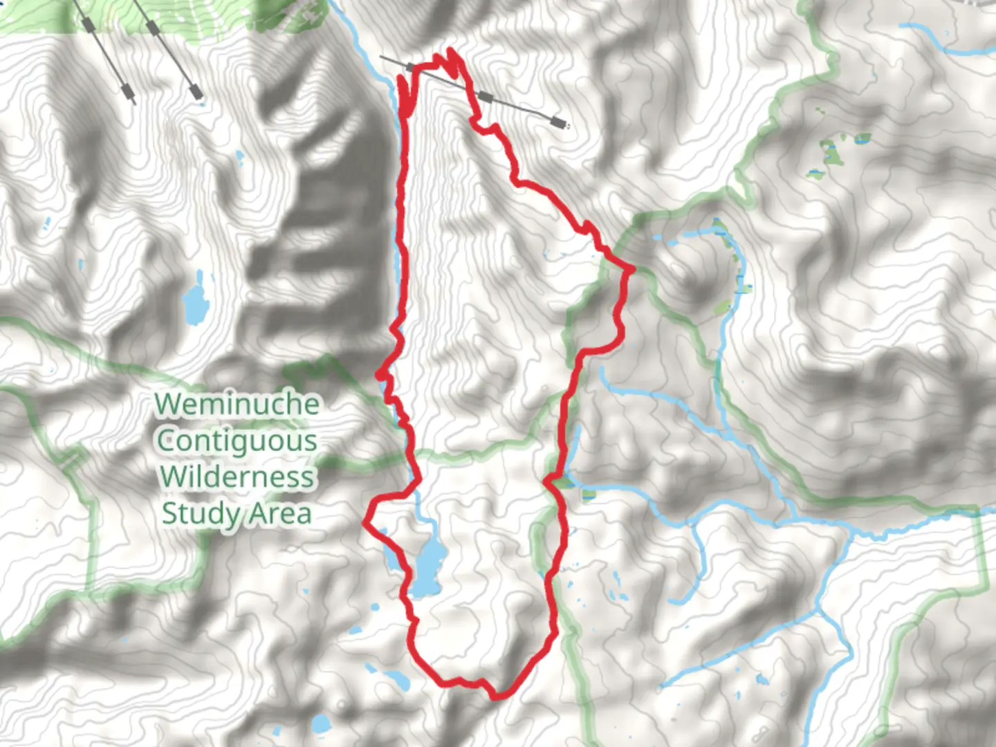 An image depicting the trail Highland Mary and Continental Divide Loop Trail and its surrounding area.