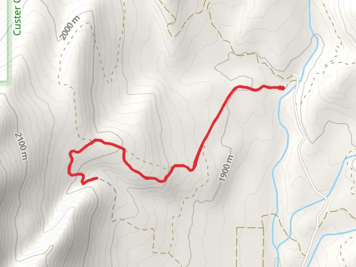 An image depicting the trail Scab Rock Trail and its surrounding area.
