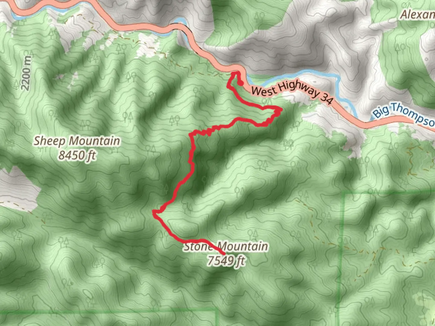 An image depicting the trail Stone Mountain Summit Trail and its surrounding area.