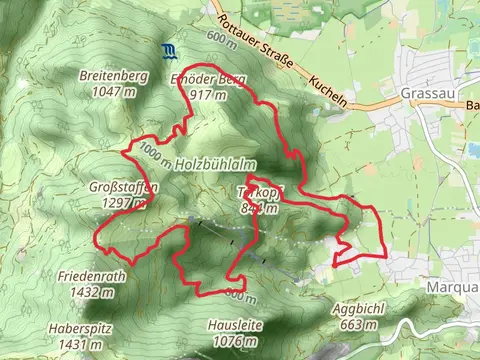 Torkopf, Hochplatte and Einoder Berg Loop - Niedernfels