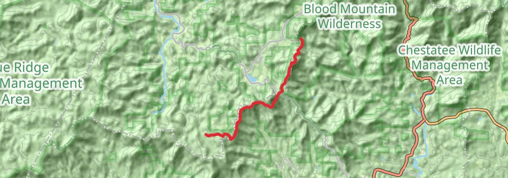 Appalachian Trail - Georgia stage 3 Map