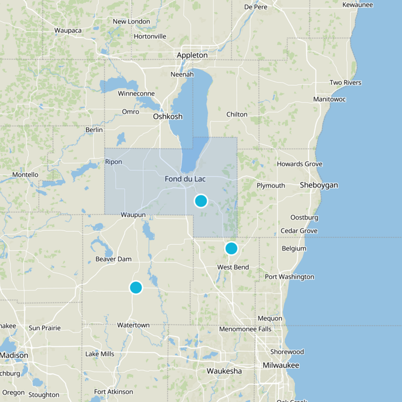 Fond du Lac County Static Map