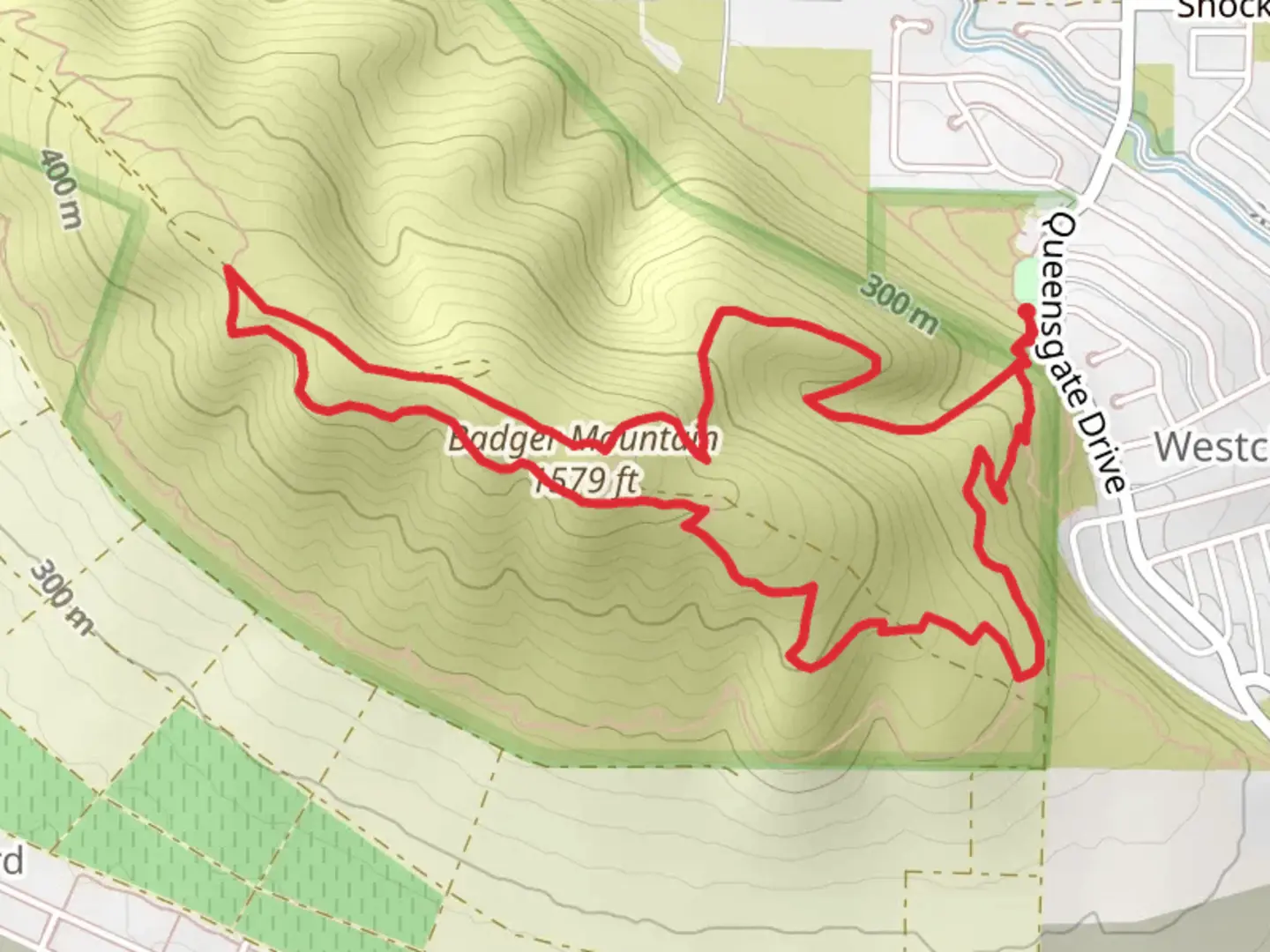 An image depicting the trail Canyon Trail and Sagebrush Trail and its surrounding area.